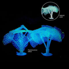 Aquarium Plastic Glowing Coral Ornament Fish Tank Landscaping Decoration