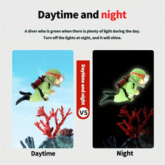 Fluorescent Floating Diver Fish Tank Ornament