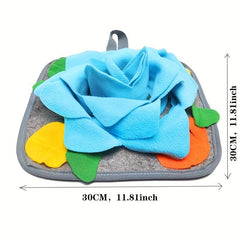 Pet Snuffle Pad Rabbit Toy Slow Food Foraging Mat Durable Fleece