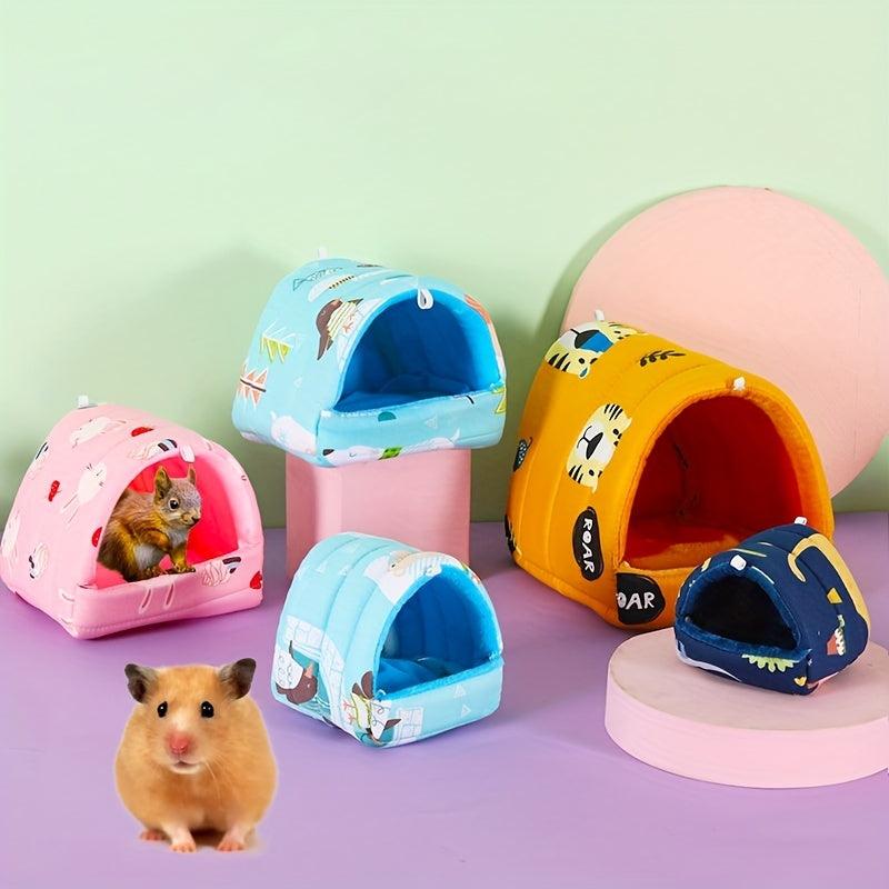 Small Animal Cozy Bed Cave for Guinea Pig Hamster Rabbit Hedgehog