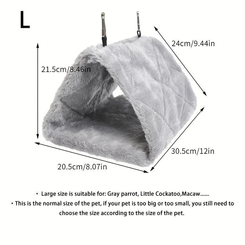 Small Pet Triangle Nest Flannelette Myna Winter Nest Pet Warm Cozy Cage