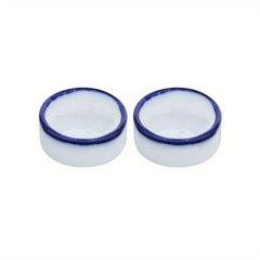 2pcs Spider Micro Water Bowls Mini Ceramic Dish For Spider Tarantula Millipede