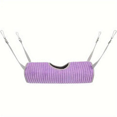 Cozy Pet Plush Hammock: Hanging Tunnel Swing for Hamsters & Chinchillas