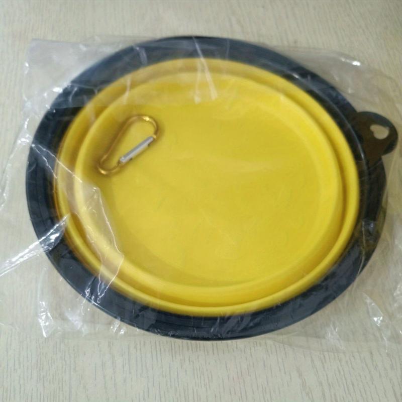 1pc Portable Extra Large Dog Bowl Foldable Silicone Pet Travel Bowl