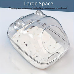 Hamster Transparent Sand Bath Container Splash-proof