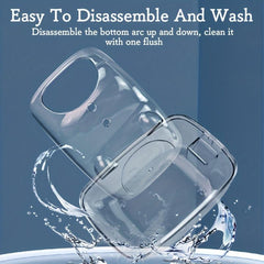 Hamster Transparent Sand Bath Container Splash-proof