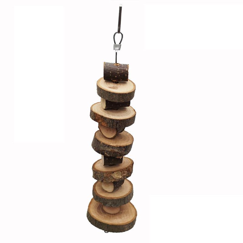 Wood Branch Bite String Hamster Chewing Toy Molar String