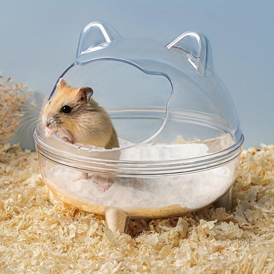Hamster Bathroom Small Pet Transparent Toilet Chinchilla Bathtub Sand Anti