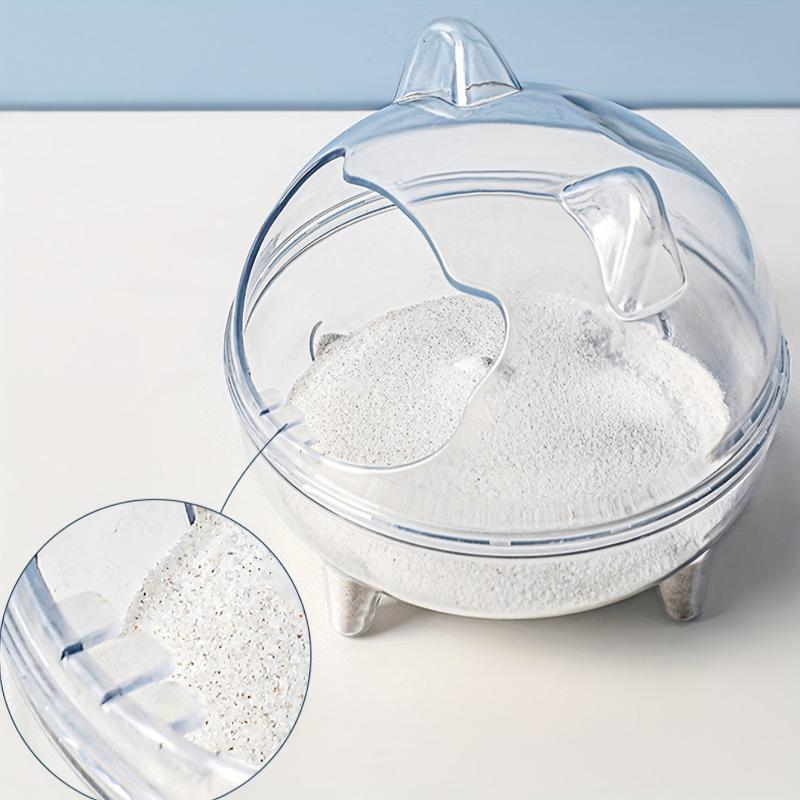 Hamster Bathroom Small Pet Transparent Toilet Chinchilla Bathtub Sand Anti