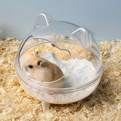 Hamster Bathroom Small Pet Transparent Toilet Chinchilla Bathtub Sand Anti