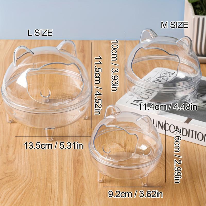 Hamster Bathroom Small Pet Transparent Toilet Chinchilla Bathtub Sand Anti