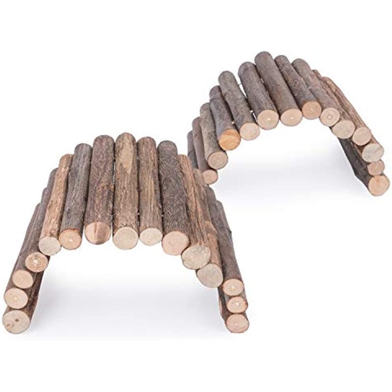 Wooden Hamster Bridge Small Animal Toy and Ladder