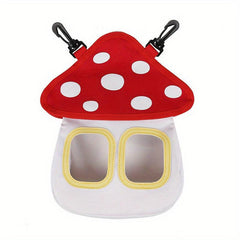 Mushroom Rabbit Feeder Grass Bag - Adorable Pet Food Dispenser