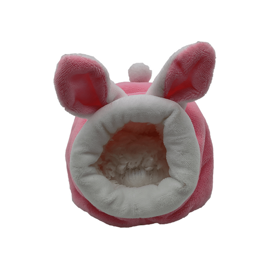 Pink Bunny Hamster Rabbit Warm Nest Sleeping Bag House Small Animal Winter