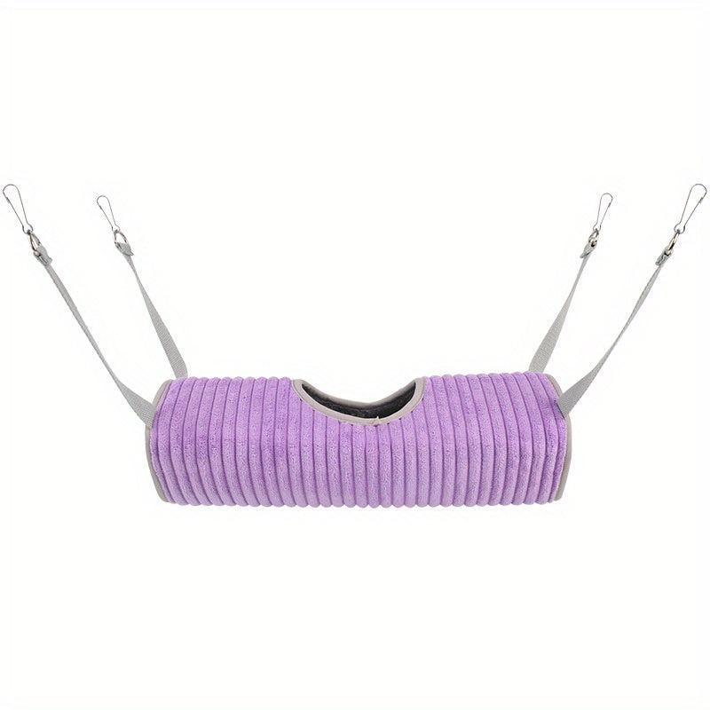 Thick Plush Pet Tunnel Hammock Winter Hanging Cage Nest for Small Pets