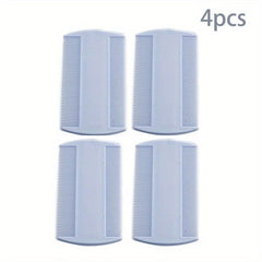 4pcs Double-Sided Dense Teeth Flea Comb for Pet Grooming