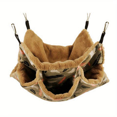 3 Layer Hanging Hammock Bed for Small Pets - Cozy and Comfortable