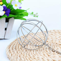Rabbit Grass Feeder Ball Stainless Steel Holder for Small Pets