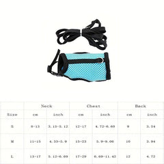 Adjustable Rabbit Harness with Rope, Breathable Small Pet Leash Vest