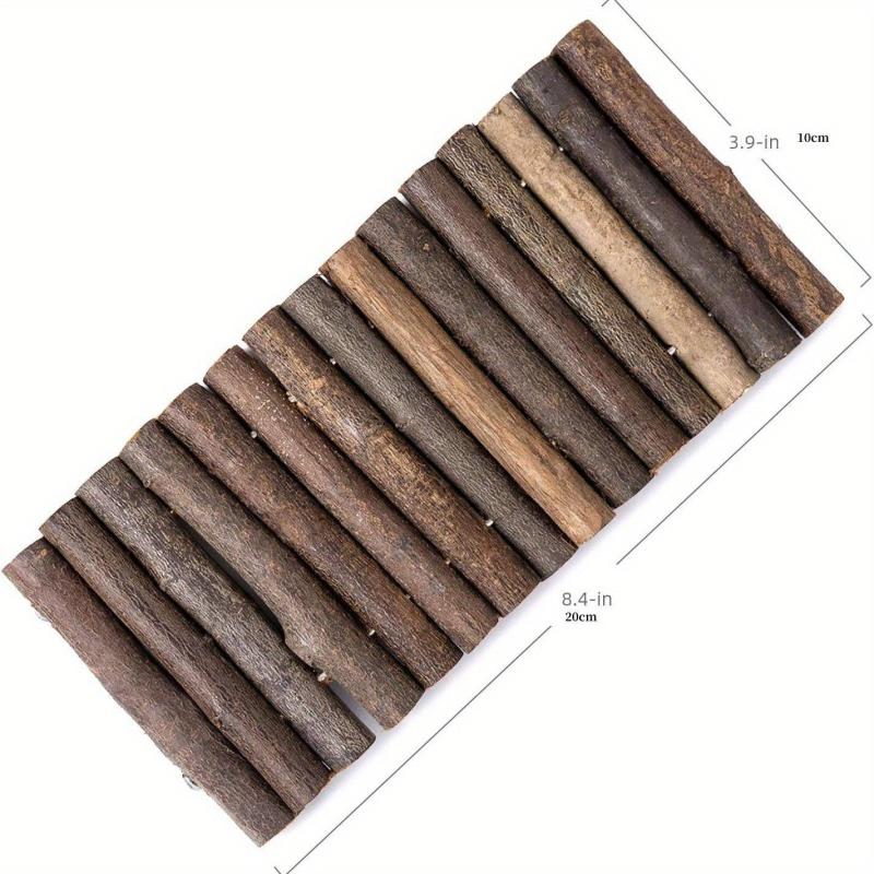 Natural Wooden Ladder Bridge Hamster Mouse Rat Rodents Toy
