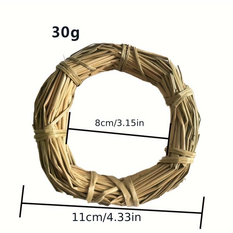 Small Pet Teething Straw Rings, Grass Rings, Chewing Toys
