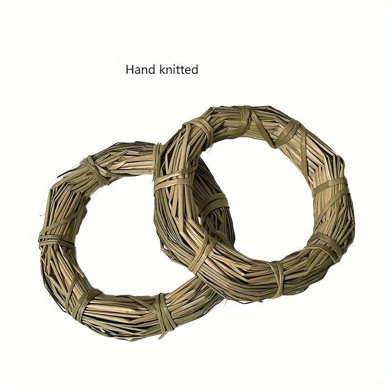 Small Pet Teething Straw Rings, Grass Rings, Chewing Toys