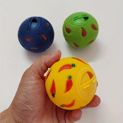 Small Pet Food Leaking Ball Slow Feeder Puppy Rabbit Toy Hamster Feeder
