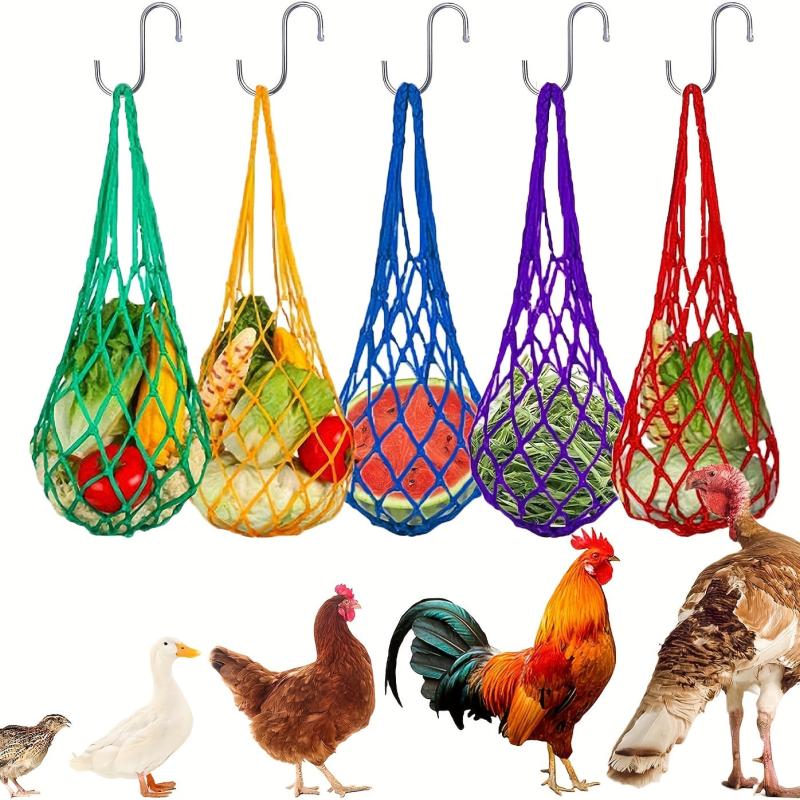 Farm Animal Food Feeding Skewer with Fruit Holder and Veggies Bag