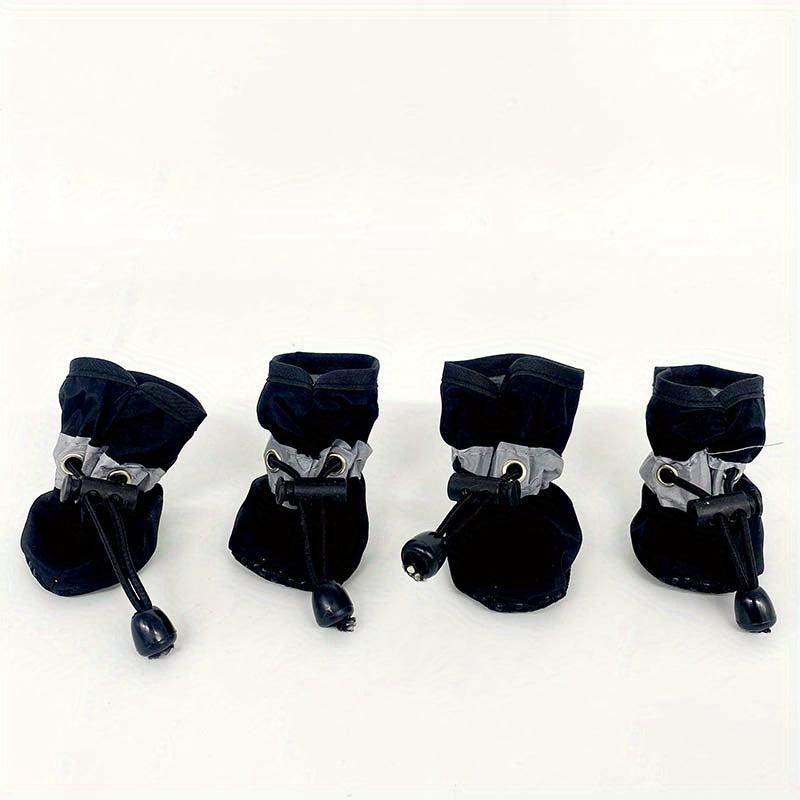 4 Reflective Anti Slip Dog Shoes Pet Boots for All Weather Protection