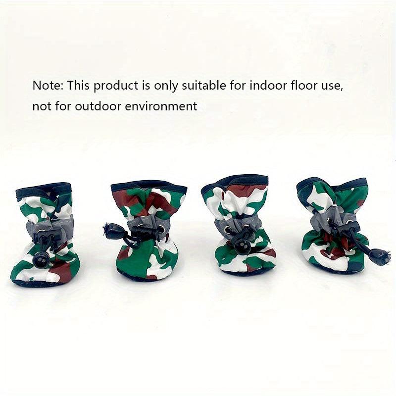 4 Reflective Anti Slip Dog Shoes Pet Boots for All Weather Protection