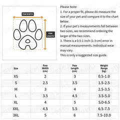 4 Reflective Anti Slip Dog Shoes Pet Boots for All Weather Protection