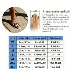 4 Reflective Anti Slip Dog Shoes Pet Boots for All Weather Protection