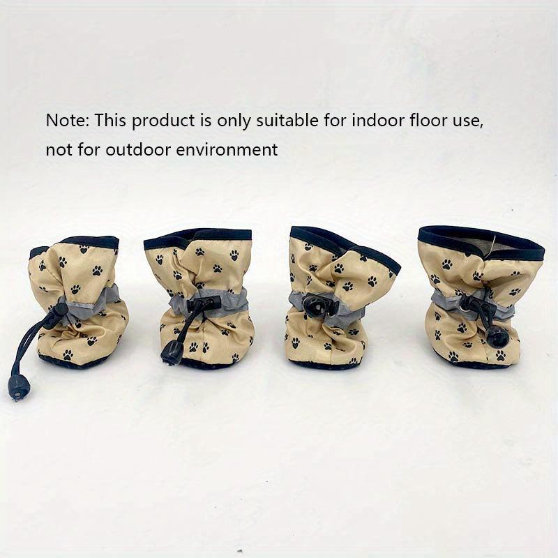 4 Reflective Anti Slip Dog Shoes Pet Boots for All Weather Protection