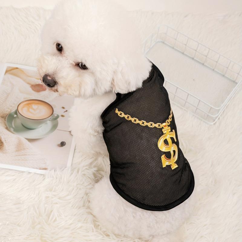 Breathable Mesh Pet Dog Summer T Shirt Sleeveless Hip Hop Apparel
