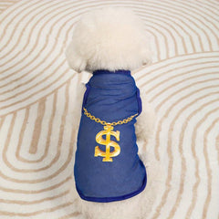 Breathable Mesh Pet Dog Summer T Shirt Sleeveless Hip Hop Apparel