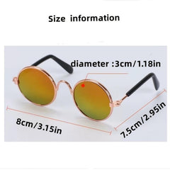 Retro Circular Sunglasses for Pets