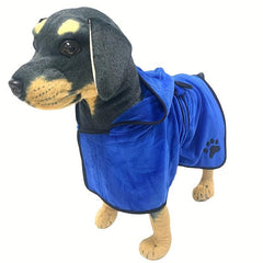 Microfiber Dog Bathrobe Towel Quick Drying Coat