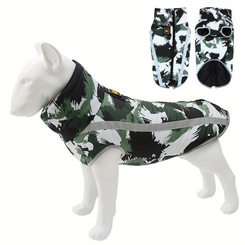 Pet Windproof Clothes Warm Dog Cotton Coat Jacket