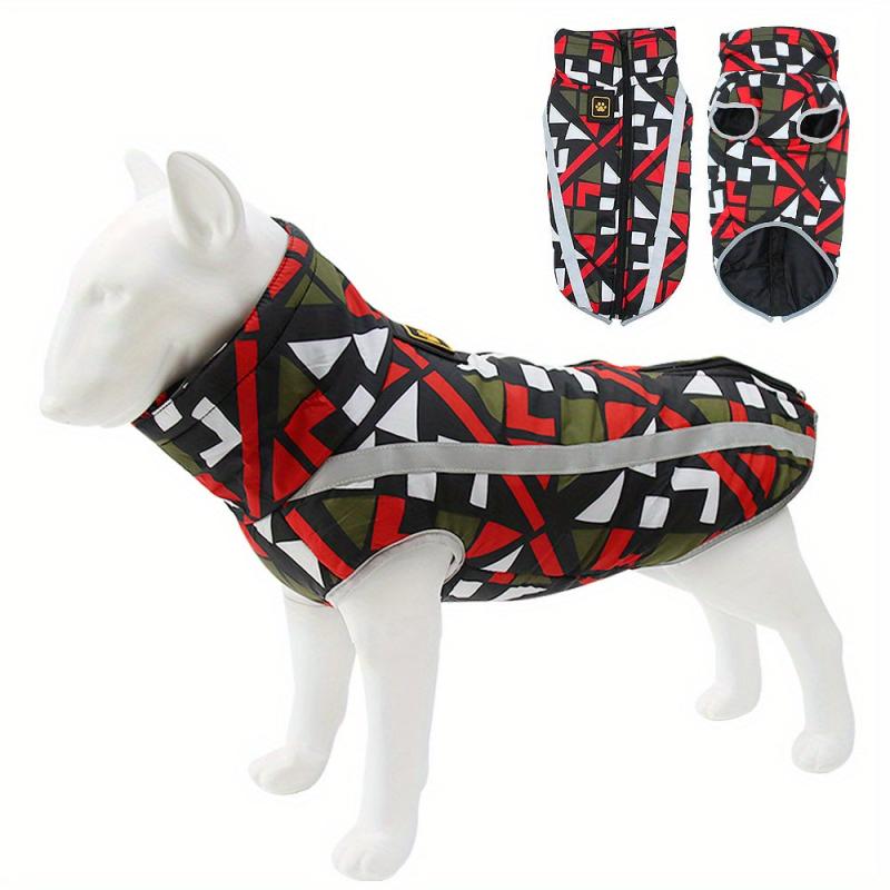 Pet Windproof Clothes Warm Dog Cotton Coat Jacket