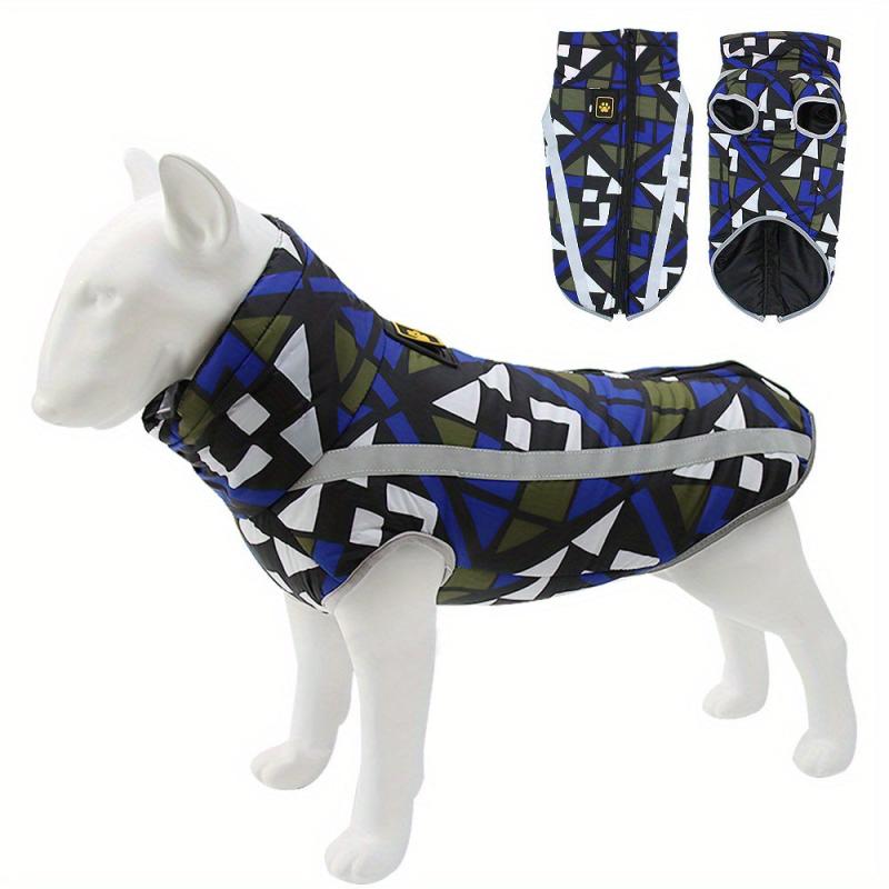 Pet Windproof Clothes Warm Dog Cotton Coat Jacket