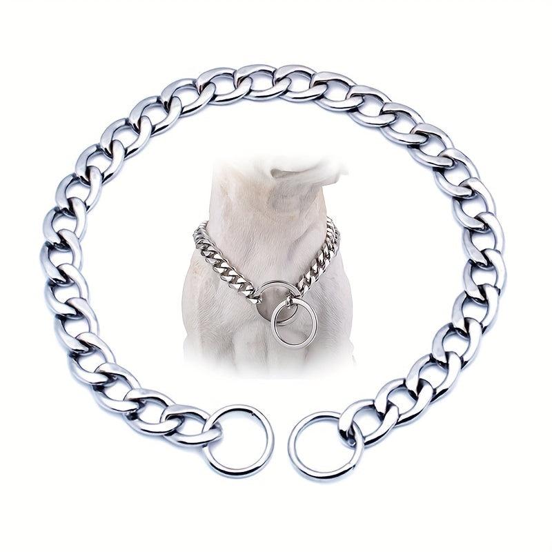 Stainless Steel Dog Collar for Training & Walking - Puppy