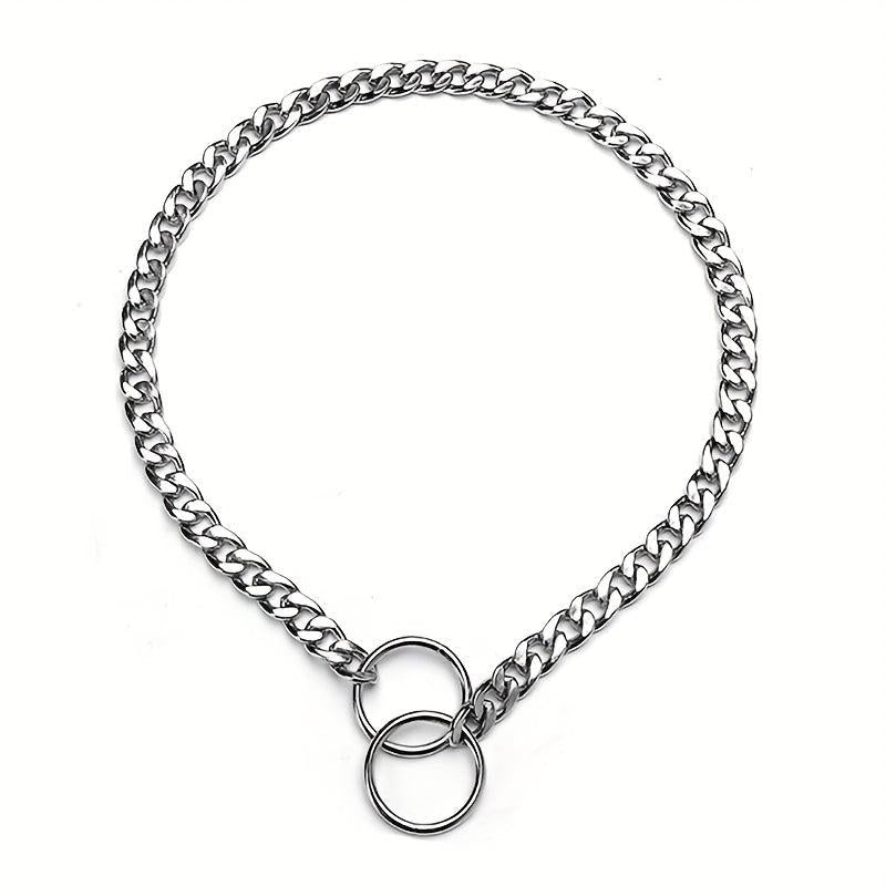 Stainless Steel Dog Collar for Training & Walking - Puppy
