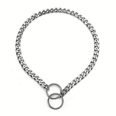 Stainless Steel Dog Collar for Training & Walking - Puppy