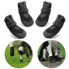 4pcs Waterproof Dog Shoes for Going Out