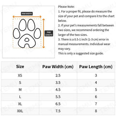 4pcs Waterproof Dog Shoes for Going Out