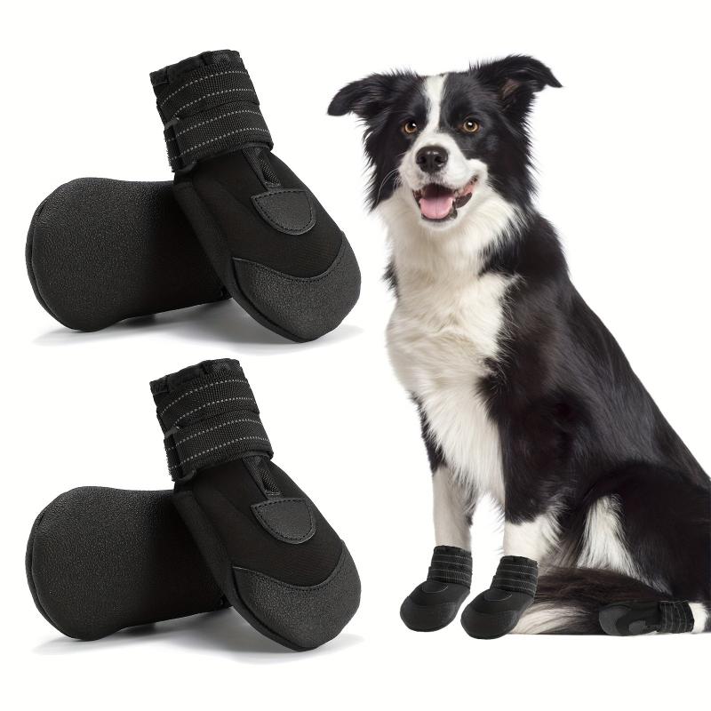 4pcs Waterproof Dog Shoes for Going Out