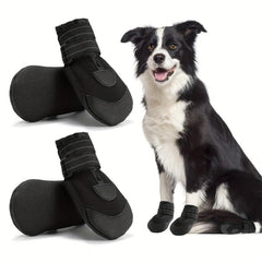 4pcs Waterproof Dog Shoes for Going Out