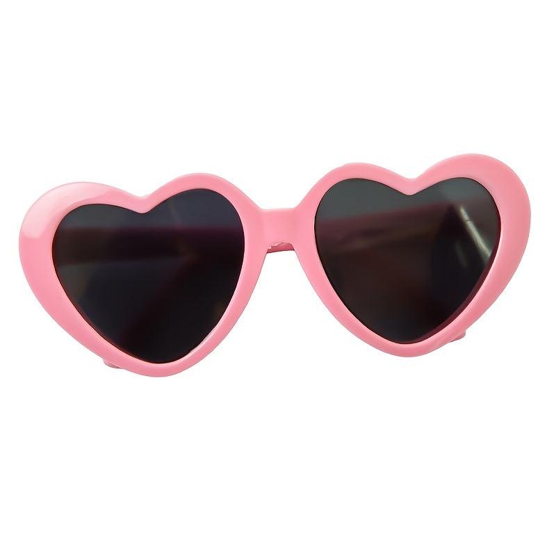 Pet Heart Glasses Photo Props for Dogs and Cats