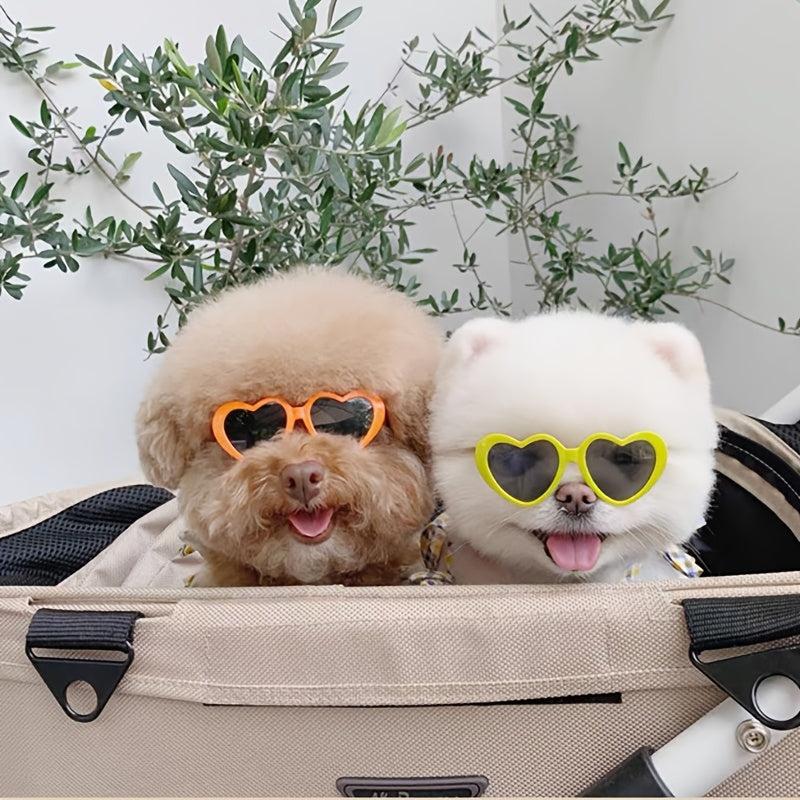 Pet Heart Glasses Photo Props for Dogs and Cats