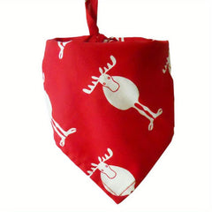 Christmas Halloween Pet Triangle Scarf for Festive Party